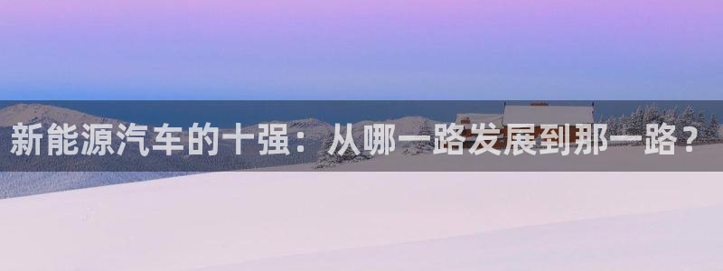 球盟会综合体育平台怎么样:新能源汽车的十强:从哪一路发展到那