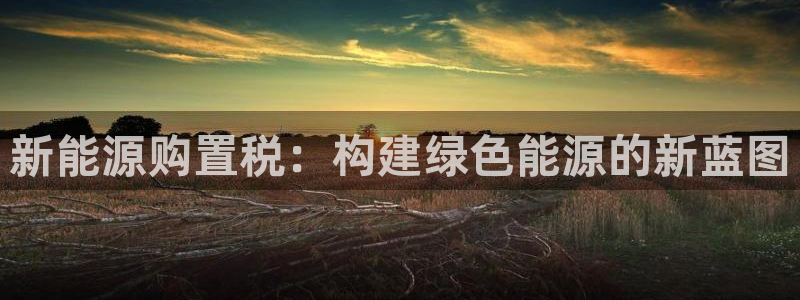 球盟会地址：新能源购置税：构建绿色能源的