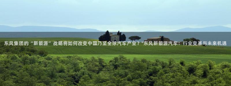 球盟会(中国)官方网站：东风集团的“新能